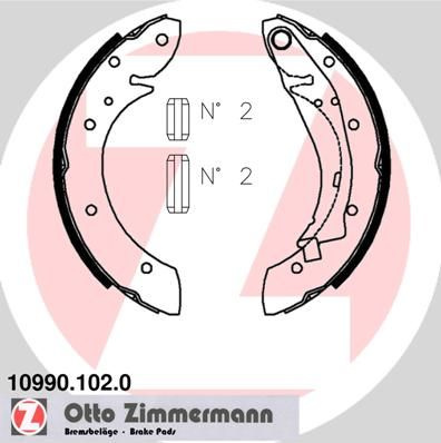 Set saboti frana ZIMMERMANN 10990.102.0