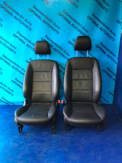 SET scaune electrice piele neagra Mercedes A Class