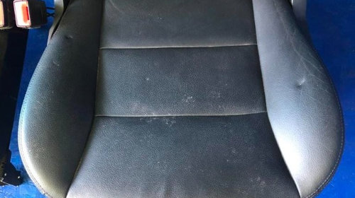 SET scaune electrice piele neagra Merced