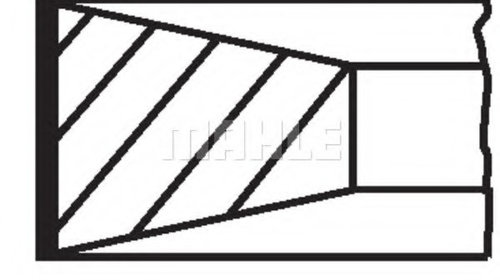 Set segmenti piston 009 86 N0 MAHLE pent