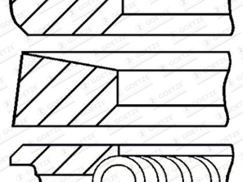 Set segmenti piston (0844420710 GOETZE ENGINE) DODGE,HYUNDAI,MITSUBISHI