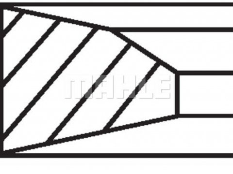 Set segmenti piston 213 RS 10013 0N0 MAHLE ORIGINAL