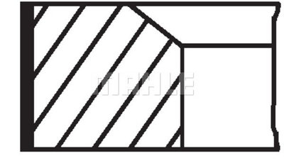 Set segmenti piston 681 RS 00106 0N0 MAHLE pentru 