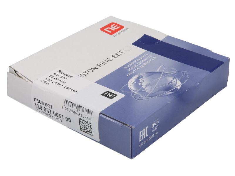 Set segmenti piston 85 STD 12-15-25 Set de segmente de piston CITROEN C4 C4 GRAND PICASSO I C4 I C4 PICASSO I C5 I C5 II C5 III C5/KOMBI C8 EVASION JUMPY I XSARA 2.0/2.0ALK 01.99- NE 120037005100