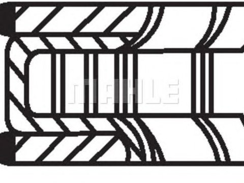 Set segmenti piston BMW 6 (E63) - Cod intern: W20166151 - LIVRARE DIN STOC in 24 ore!!!