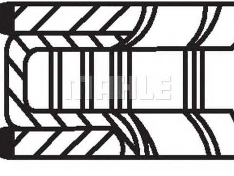 Set segmenti piston BMW 6 E63 MAHLE ORIGINAL 08325N1