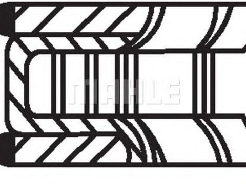 Set segmenti piston CHEVROLET AVEO hatchback T300 MAHLE ORIGINAL 01218N2