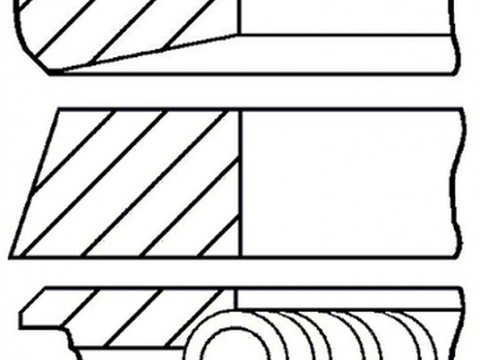 Set segmenti piston CHEVROLET LACETTI J200 GOETZE ENGINE 0887920000