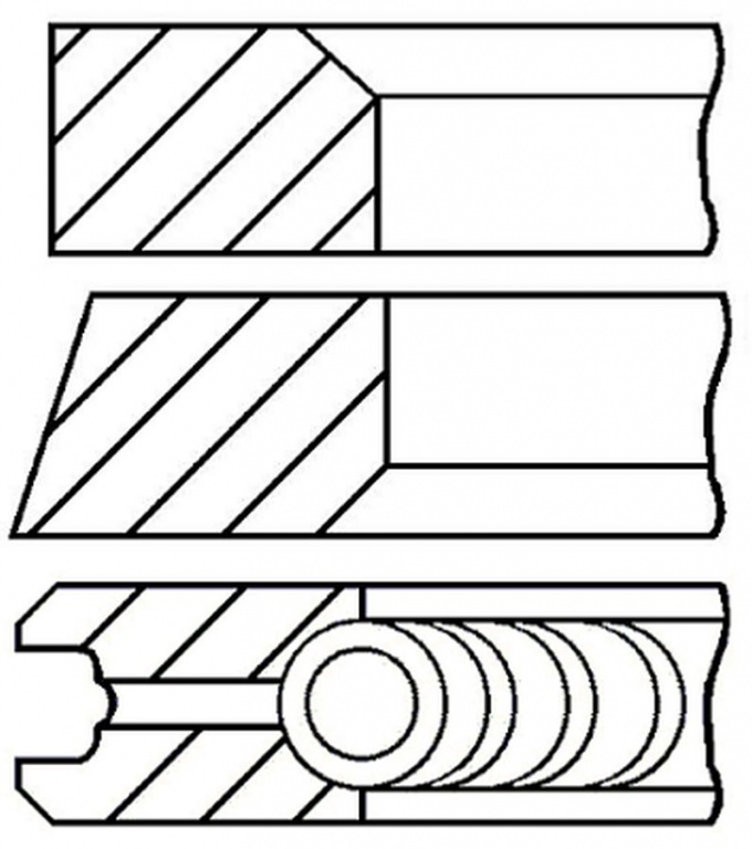 Set segmenti piston CITROEN C5 III RD GOETZE ENGINE 0843240000