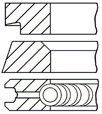 Set segmenti piston # Fiat Croma 2005 2006 2007 2008 2009 2010 2011 2012 2013 2014 2015 2016 2017 2018 2019 2020 2021 2022 2023 2024 2025 # 08 145400 00 # GOETZE ENGINE