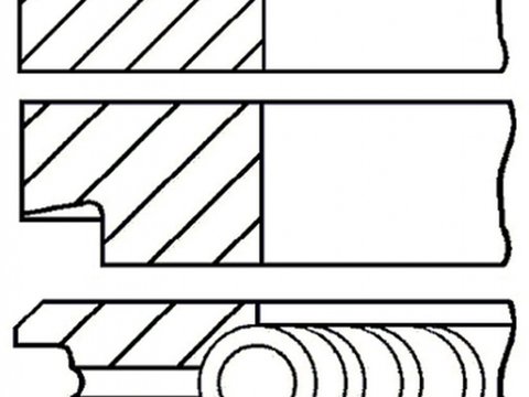 Set segmenti piston FIAT IDEA 350 GOETZE ENGINE 0813760000