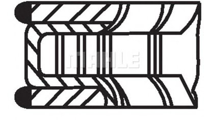 Set segmenti piston FORD FOCUS (DAW, DBW) - Cod in