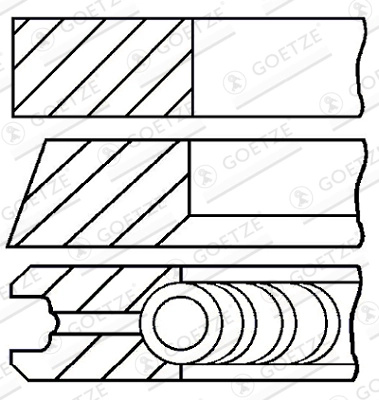 Set segmenti piston Goetze Engine 08-114907-00