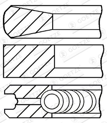 Set segmenti piston GOETZE ENGINE 08-439000-00