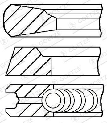 Set segmenti piston GOETZE ENGINE 08-960900-00
