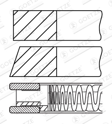Set segmenti piston Goetze Engine SEAT IBIZA IV ST