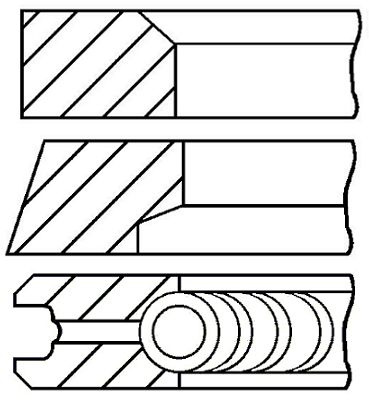 Set segmenti piston # Hyundai Avante 1996 1997 1998 1999 2000 # 08 445100 00 # GOETZE ENGINE