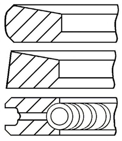 Set segmenti piston HYUNDAI GALLOPER I GOETZE ENGI