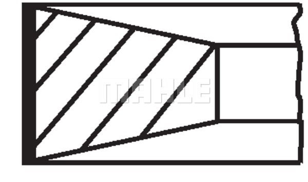 Set segmenti piston # Hyundai Tucson 2004 2005 2006 2007 2008 2009 2010 # 681 12 N0 # MAHLE