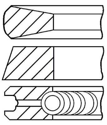 Set segmenti piston # Iveco Daily 2007 2008 2009 2010 2011 # 08 421600 10 # GOETZE ENGINE
