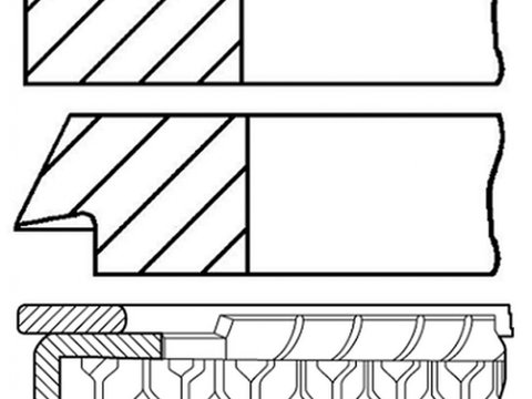 Set segmenti piston KIA SPORTAGE K00 GOETZE ENGINE 0828270010