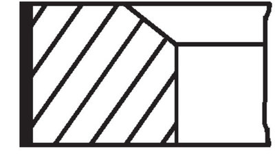 Set segmenti piston MAHLE 001 36 N0