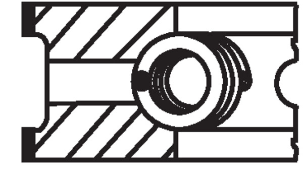 Set segmenti piston MAHLE 022 07 N2 pent