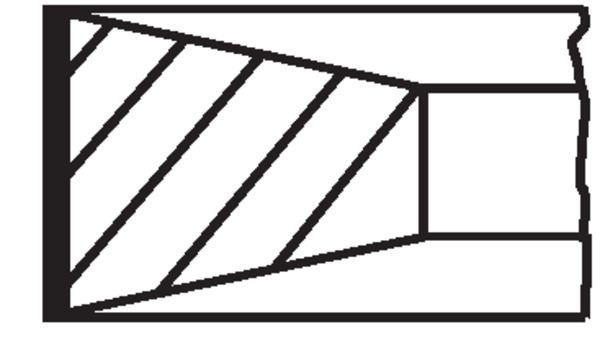 Set segmenti piston MAHLE 040 06 N0