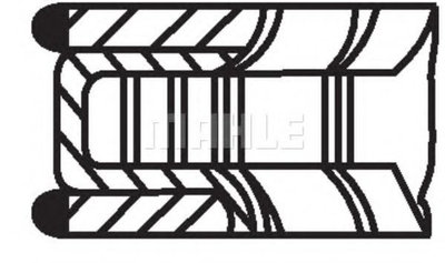 Set segmenti piston MERCEDES-BENZ CLK Cabriolet (A