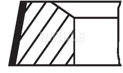 Set segmenti piston MERCEDES-BENZ limuzina (W124) 