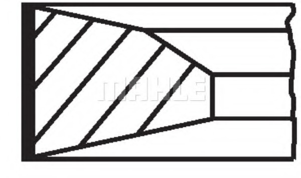 Set segmenti piston # Mercedes-benz Vito 2006 2007 2008 2009 2010 2011 2012 2013 2014 2015 2016 2017 2018 2019 2020 2021 2022 2023 2024 2025 # 005 23 N0 # MAHLE