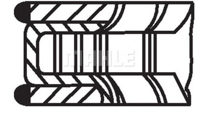 Set segmenti piston OPEL ASTRA G limuzina (F69_) -