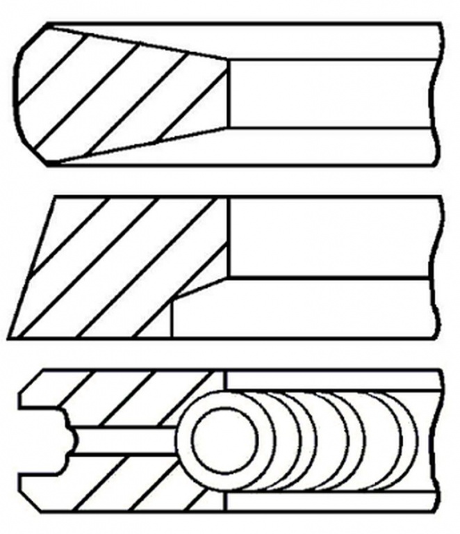 Set segmenti piston OPEL MOVANO caroserie F9 GOETZE ENGINE 0885470000