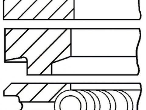 Set segmenti piston OPEL ZAFIRA B A05 GOETZE ENGINE 0814610000