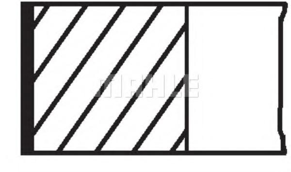 Set segmenti piston PEUGEOT 806 (221), Citroen XANTIA (X1), Citroen ZX (N2) - MAHLE ORIGINAL 039 02 V0