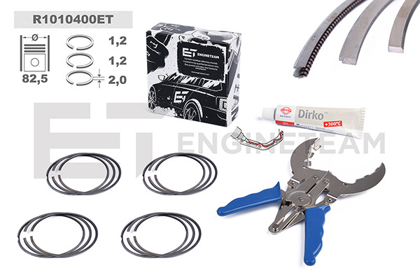 Set segmenti piston (R1010400ET ET ENGINETEAM) AUDI,SEAT,SKODA,VW