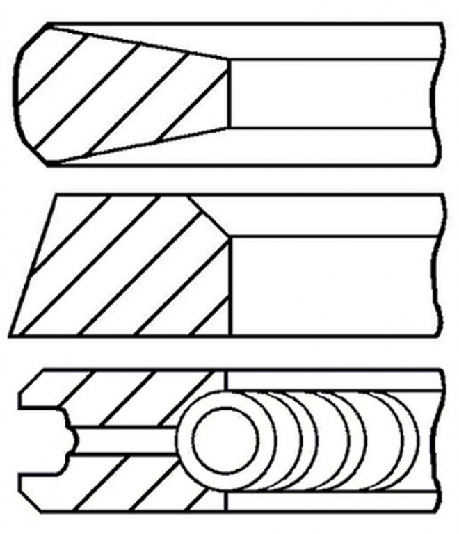 Set segmenti piston RENAULT TRUCKS Manager GOETZE ENGINE 0833580000