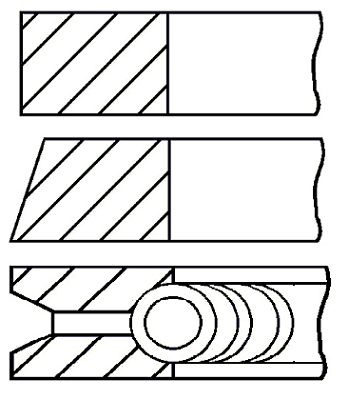 Set segmenti piston # Skoda Fabia 1999 2000 2001 2002 # 08 101300 00 # GOETZE ENGINE