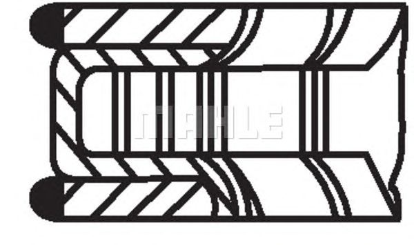Set segmenti piston SKODA FABIA combi (NJ5) - Cod intern: W20166080 - LIVRARE DIN STOC in 24 ore!!!