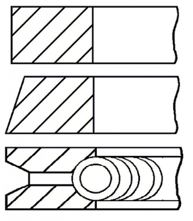Set segmenti piston SKODA OCTAVIA 1U2 GOETZE ENGINE 0810310000