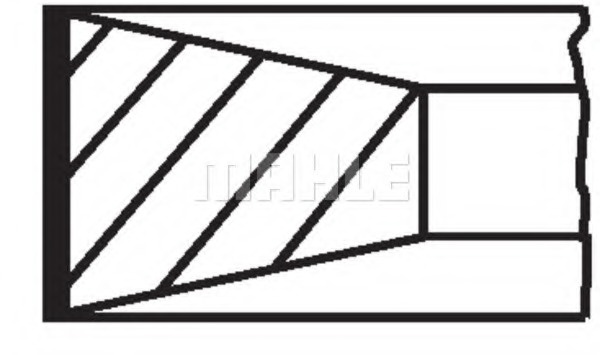 Set segmenti piston ~ Volvo C70 2008 2009 ~ 039 99 N0 ~ MAHLE