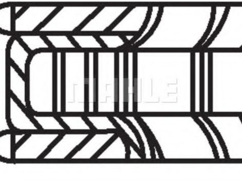 Set segmenti piston VW TOURAN (1T1, 1T2) (2003 - 2010) MAHLE ORIGINAL 028 RS 10103 0N0