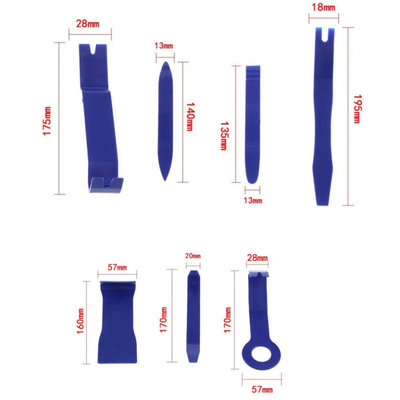 Set spatule plastic profesionale demontare trimuri