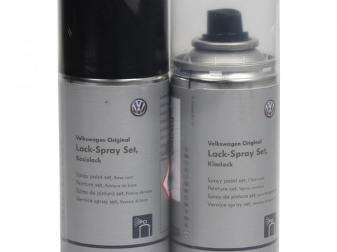 Set Spray Vopsea + Lac Oe Volkswagen Deep Black Pearl 150ML LLS0P6C9X