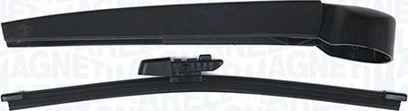 Set stergator. curatare parbriz Wiper arm with blade rear fits. SEAT MII SKODA CITIGO OCTAVIA III VW LOAD UP UP! 08.11- SEAT Mii (KF1, KE1), Hatchback, 10.2011 - Magneti Marelli 000723180201