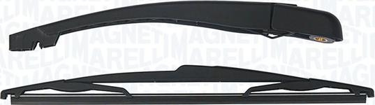 Set stergator. curatare parbriz Wiper arm with blade rear fits. DODGE CARAVAN PEUGEOT 307 04.01-12.09 PEUGEOT 307 SW (3H), Turism, 03.2002 - 12.2009 Magneti Marelli 000723180112