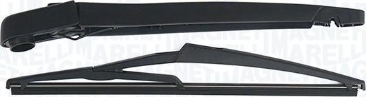 Set stergator. curatare parbriz Wiper arm with blade rear fits. FIAT GRANDE PUNTO PUNTO EVO PUNTO EVO-HATCHBACK 06.05- FIAT PUNTO EVO IV (199_), Hatchback, 07.2008 - Magneti Marelli 000723180176