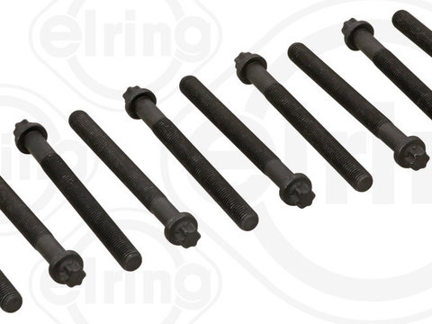 Set surub chiulasa 111 460 ELRING pentru Volvo 460 Volvo 440 Renault 19 Renault Megane Volvo S40 Volvo V40 Mitsubishi Carisma Renault Clio Renault Kangoo Renault Laguna Opel Arena Renault Espace Renault Trafic Renault ScEnic Dacia Solenza Renault Sym