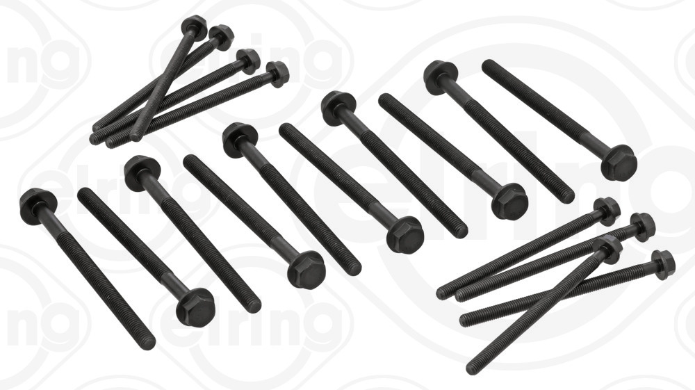 Set surub, chiulasa (733.100 733100 ELRING) CITRO�N,FIAT,FORD,FORD (JMC),FORD ASIA / OCEANIA,FORD AUSTRALIA,FORD USA,MAZDA,PEUGEOT BOXER, MANAGER|BT-50|DUCATO|ENDEAVOUR, EVEREST|JUMPER, RELAY|RANGER|T