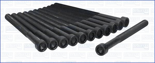 Set surub chiulasa Cylinder head bolt kit fits. VW CALIFORNIA T5 CAMPER MULTIVAN T5 TOUAREG TRANSPORTER T5 1.9-2.5D 01.03-05.10 VW TRANSPORTER V (7JD, 7JE, 7JL, 7JY, 7JZ, 7FD), Cadru de sprijin, 04.2003 - 08.2015 Ajusa 81039000